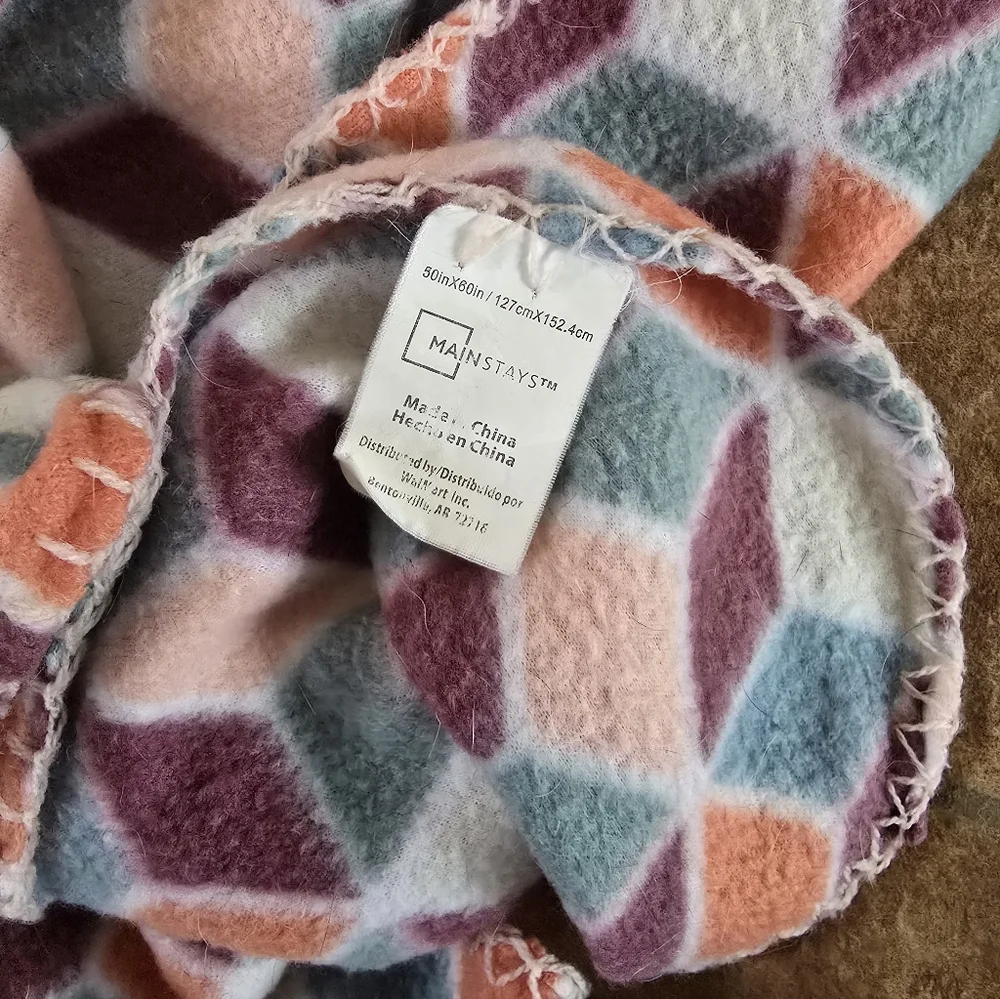 Multicolor | MAINSTAYS | Plush Blanket